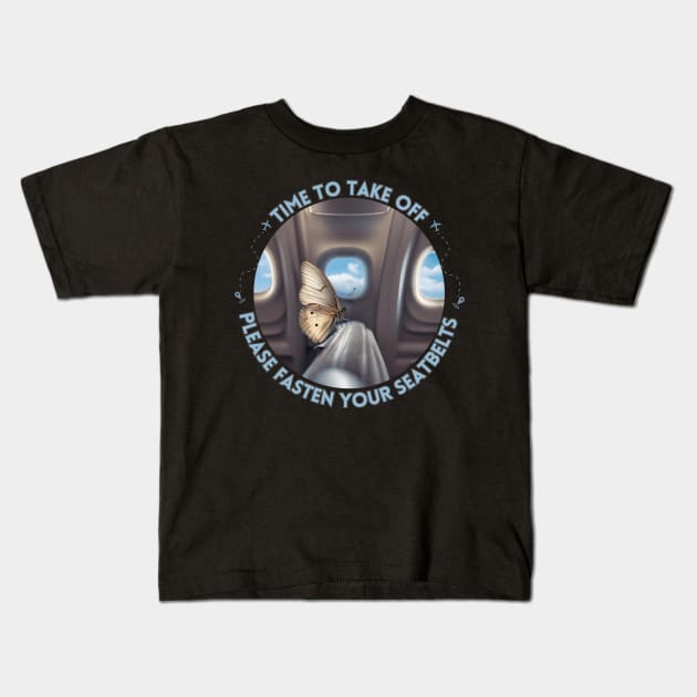 Time to take off !!! Kids T-Shirt by RDproject